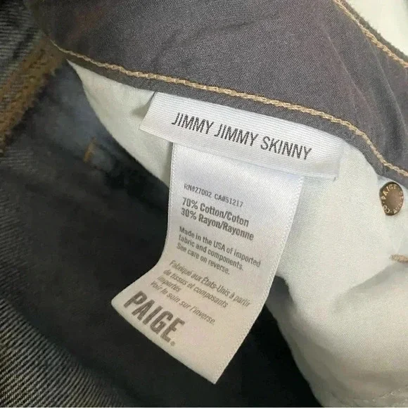 Anthropologie | PAIGE Verdugo Ankle  Painted Stripe Jeans - Picture 3 of 7